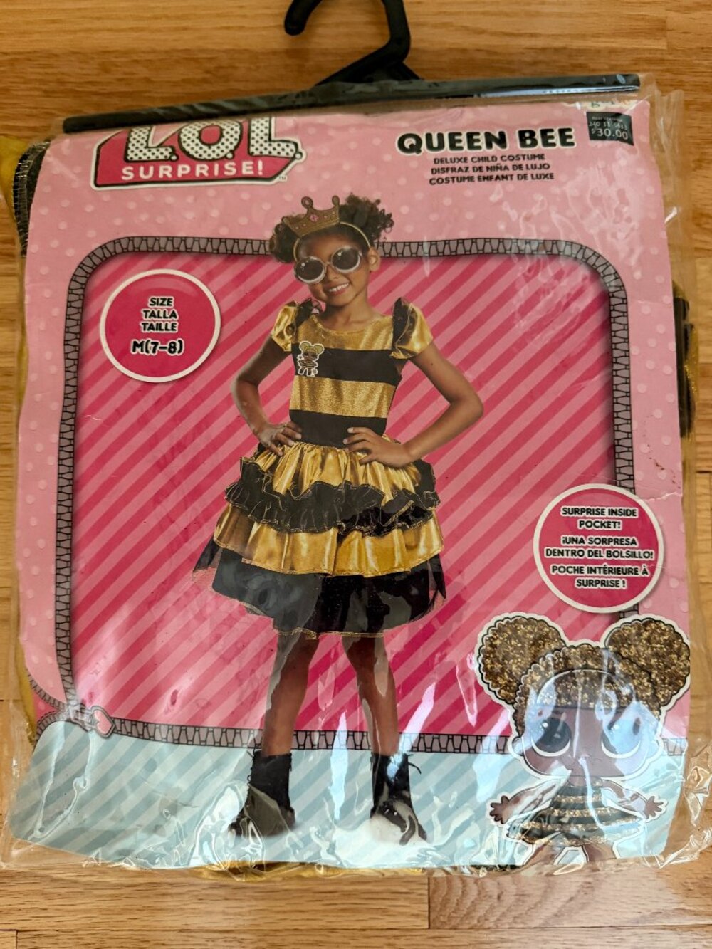 LOL Surprise Queen Bee Halloween Costume Size M(7-8)